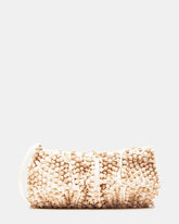 TIKI Natural Women's Beaded Clutch
