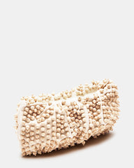 TIKI Natural Women's Beaded Clutch