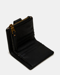 JEM STRAW Black Natural Bifold Wallet