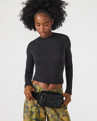 LIND Black/Black Women's Adjustable Belt Handbag