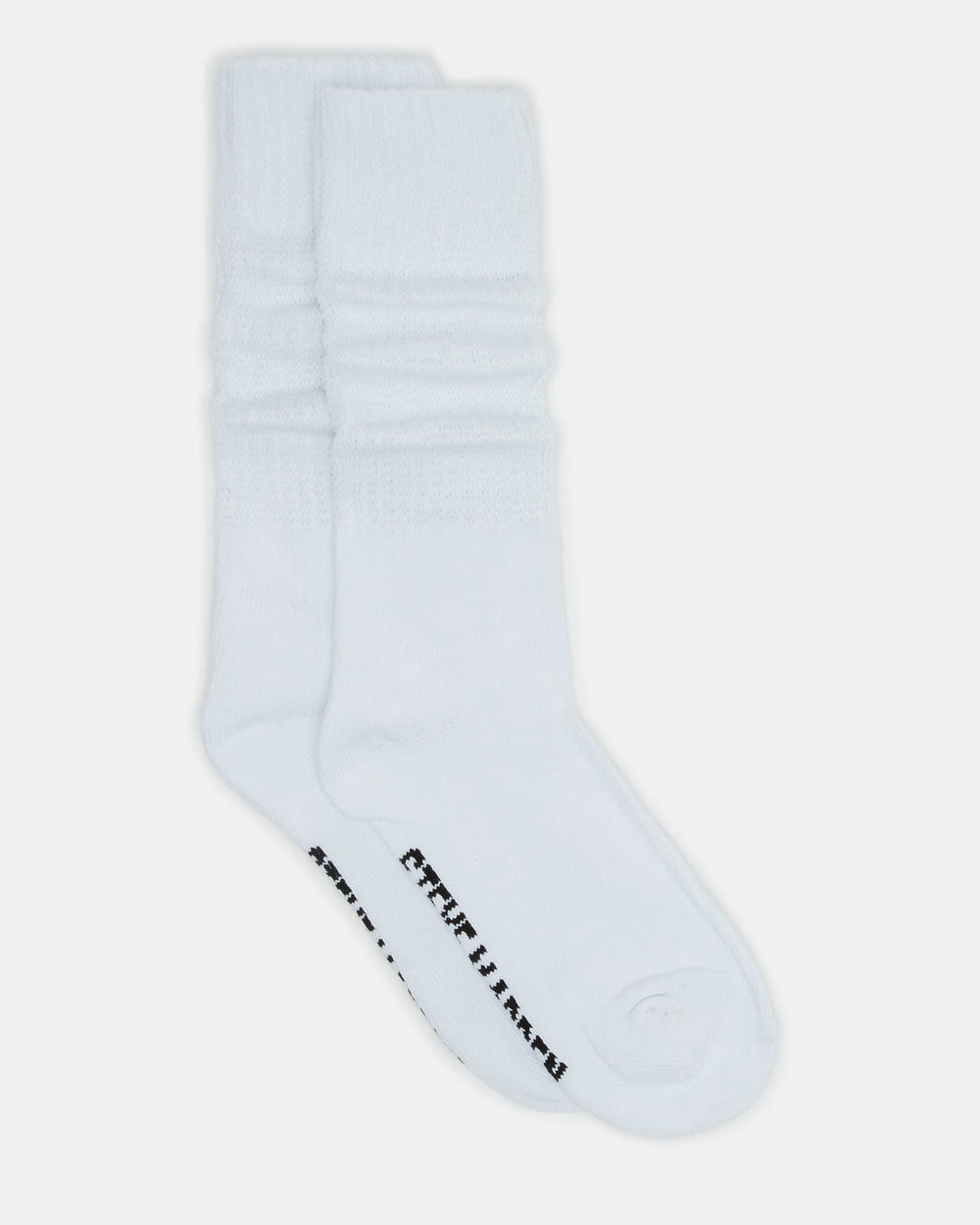2 PACK SLOUCHY CREW SOCKS WHITE Scrunch Socks