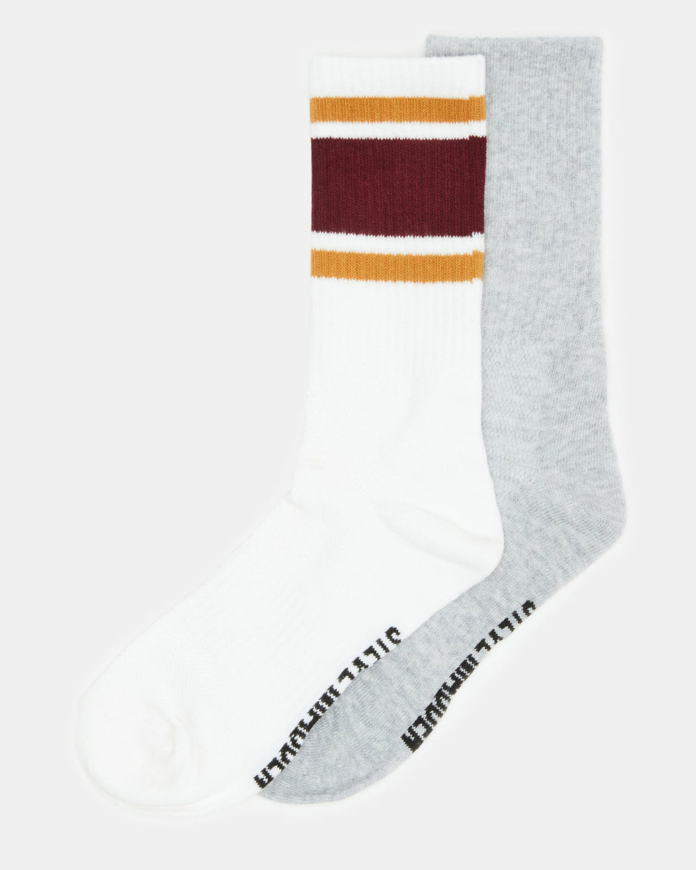 VARSITY CREW SOCKS Bone Multi Women's Stripe Detail Socks