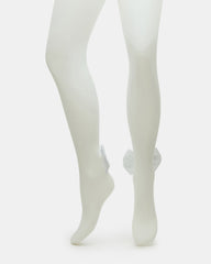 BRIDAL BOW TIGHTS Sheer White Women's Footed Tights