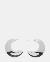 CRESCENT EARRINGS SILVER Women's Earrings