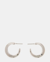 SMALL HOOP EARRINGS SILVER Women's Chubby Small Hoop Earrings