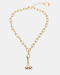 CHERRY CHARM ANKLET SET Women's Cherry Chain Multi Anklet Set