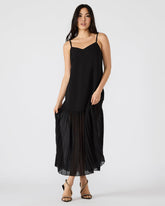 EMBER Black Flowy Sheer Maxi Women's Dress
