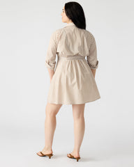 ARIA Taupe Women's Button-Up Mini Dress