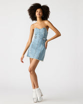 MATILDA Strapless Denim Mini Women's Dress