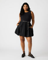 PALERMO Black Women's Mini Bubble-Hem Dress