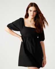 INARA Dress Black | Women's Puff Sleeve Mini Dress