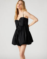 TOPANGA Dress Black | Women's Bow Front Bubble Dress