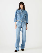 RALEIGH Forever Blue Long-Sleeved Button-Up Denim Women's Jacket