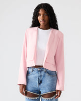 SERENEA Powder Puff Women's Long-Sleeved Open-Front Blazer