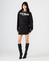 SM Black Logo Long-Sleeved Women's Hoodie