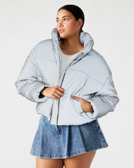 POLAR Jacket Silver | Women's Reflective Nylon Puffer Jacket