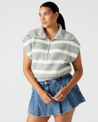 EASTON Sweater Grey | Sleeveless Hooded Sweater
