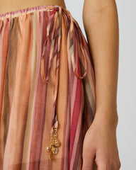 SHILLOH Stripe Detail Flowy Women's Maxi Skirt