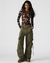 DUO Olive Women's Utility Cargo Pants