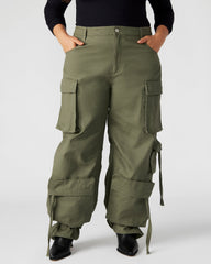 DUO Olive Women's Utility Cargo Pants