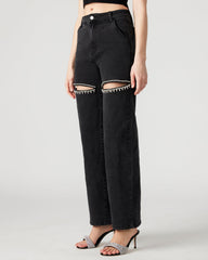 TAYLOR Jean Black Women's Cutout Jeans