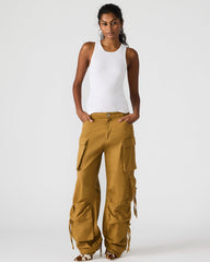 DUO Khaki Women's Utility Cargo Pants
