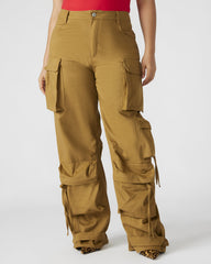 DUO Khaki Women's Utility Cargo Pants