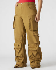 DUO Khaki Women's Utility Cargo Pants