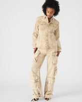 DUO Cafe Au Lait Women's Utility Cargo Pants