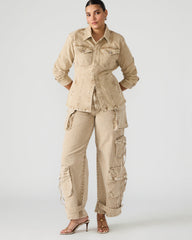 DUO Cafe Au Lait Women's Utility Cargo Pants