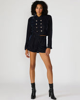 MINNETTA Indigo Haze Velvet Women's Shorts