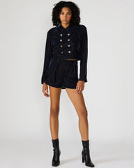 MINNETTA Indigo Haze Velvet Women's Shorts