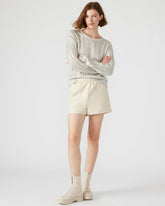 FAUX THE RECORD Short Bone | Women's Faux Leather Short