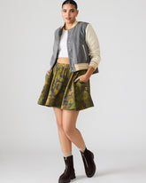SLOAN Camouflage Mini Denim A-Line Women's Skirt