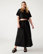 SUNNY Skirt Black | Women's A-Line Maxi Skirt