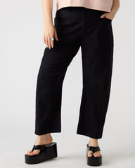 HANIEL Black Women's Barrel Leg Pant
