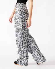 DUO Leopard Sequin Women's Utility Cargo Pants