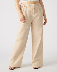 MINORCA Khaki Women's Wide-Leg Tie-Front Pant