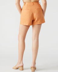 IMELDA Caramel Pleated Trouser Women's Shorts