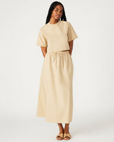 SUNNY Skirt Khaki | Women's A-Line Maxi Skirt