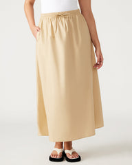 SUNNY Skirt Khaki | Women's A-Line Maxi Skirt