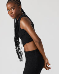 SEASIDE Maxi Skirt Set Black Women's Textured Matching Set