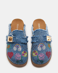 Kids' MONEYY Denim Multi Girls' Slip-On Clogs