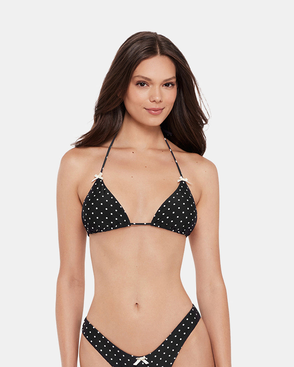 DARLING DOT BIKINI TOP BLACK MULTI Women's Bikini Top
