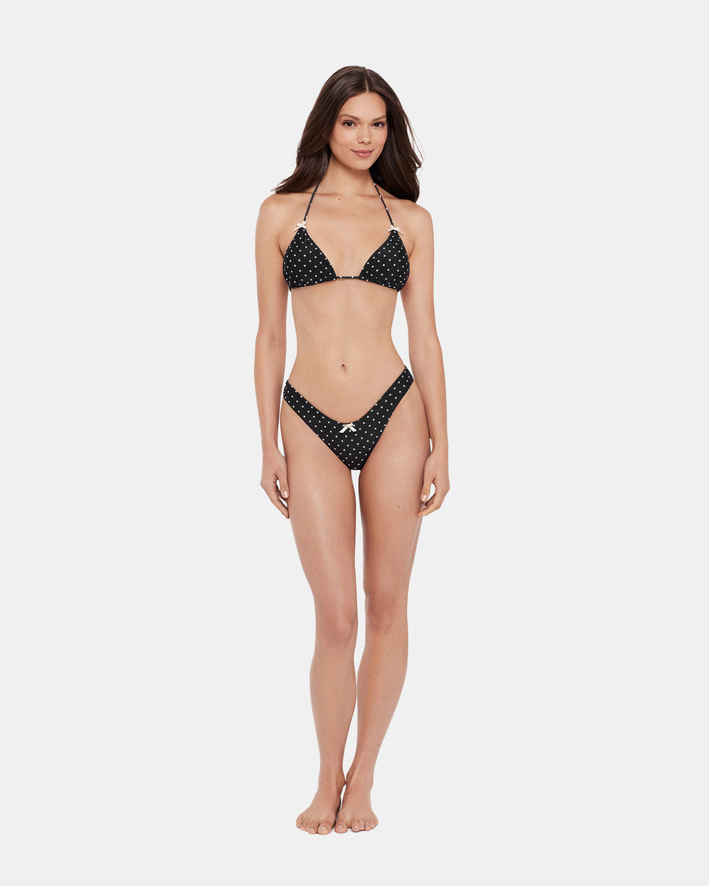 DARLING DOT BIKINI BOTTOM BLACK MULTI Women's Bikini Bottom