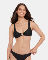 SLEEK 'N CHIC BIKINI TOP BLACK Women's Bikini Top