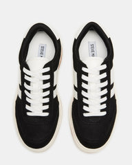 NINJA White/Black Women's Lace-Up Platform Sneaker