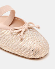 CUTESY Rhinestone Slip-On Ballet Mule Women's Flat