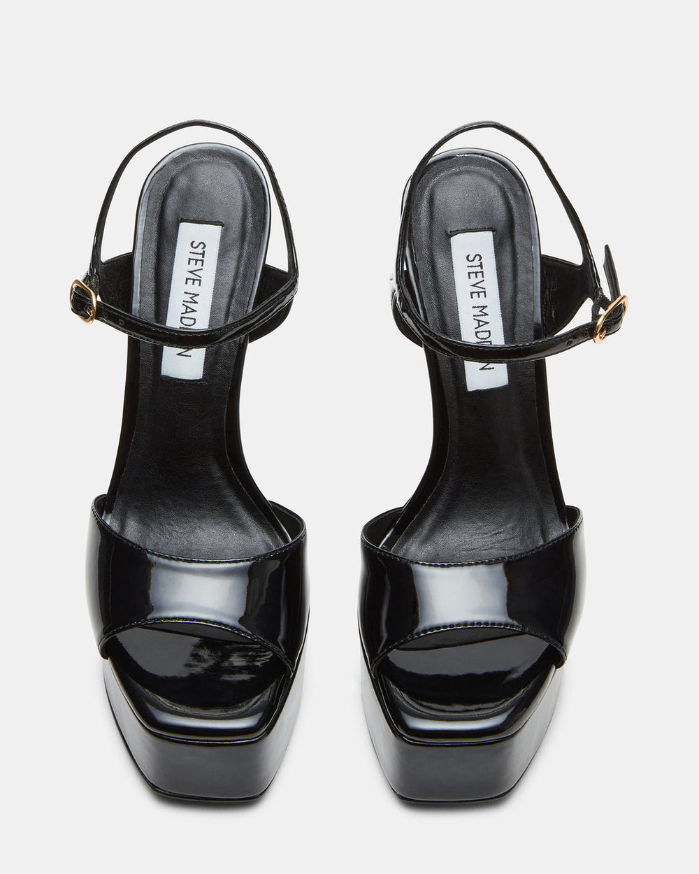 COLOGNE Black Patent Platform Stiletto Women's Heel