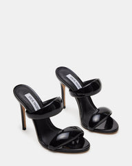 SATURN Black Stiletto Mule Women's Heel
